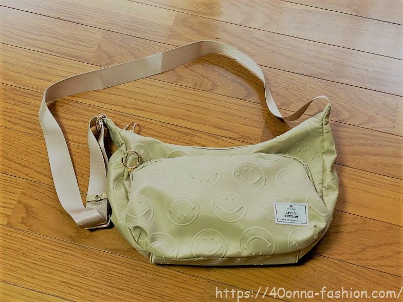 エコバッグ付き スマイリーショルダーバッグ